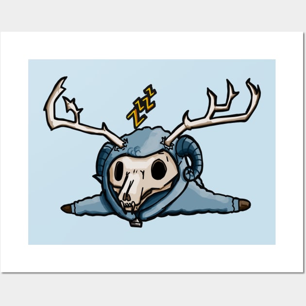 Howl at the Moon: A Wendigo in Sheep's Clothing Wall Art by Horn and Halo Studios